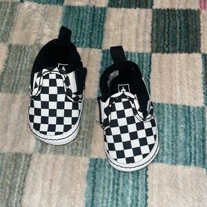 Newborn checkered vans